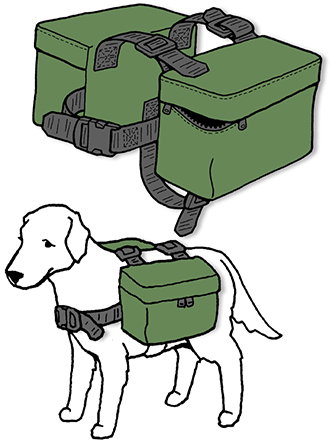 Hunde-Packtaschen