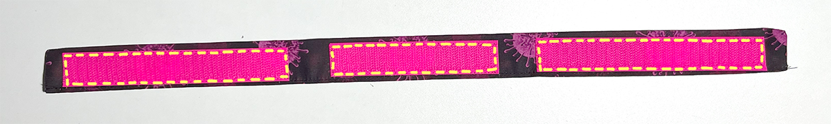 Klettband festnähen